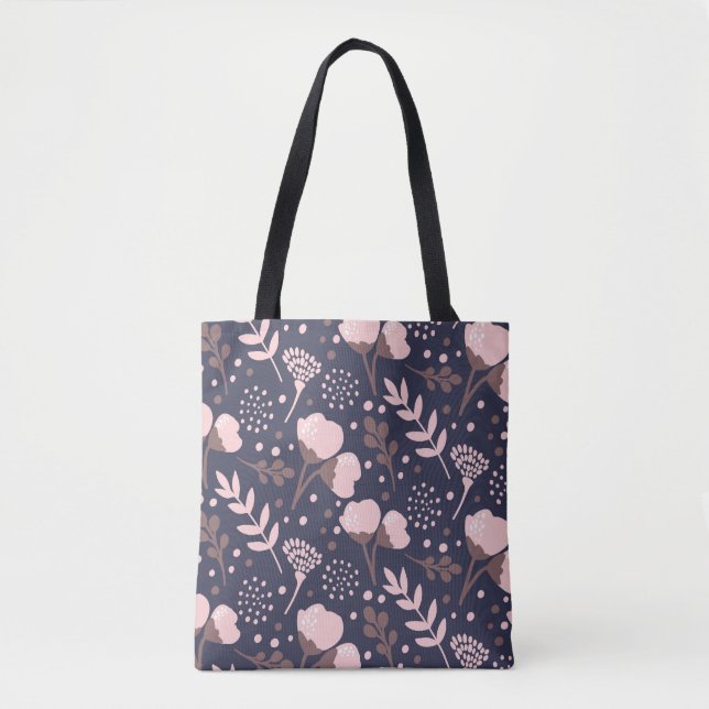 Floral Pattern Tote Bag (Front)