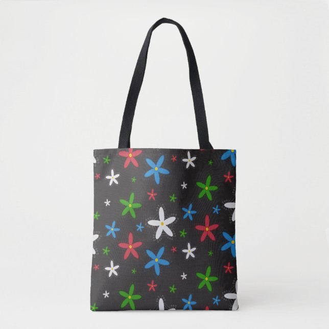 Floral Pattern Tote Bag (Front)