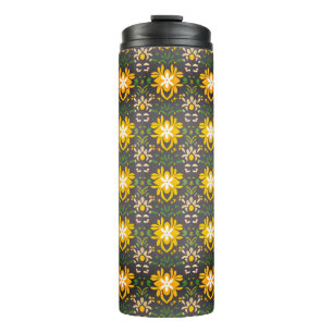 Floral pattern travelling Thermal  tumbler