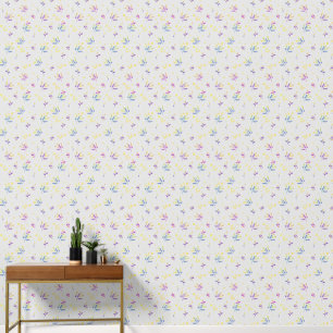 Floral pattern wallpaper