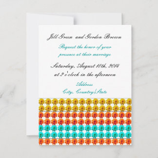 Floral Pattern Wedding Invitation