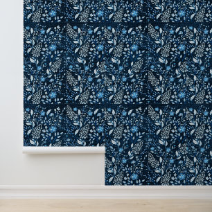 Floral Pattern Wildflowers Grass Foliage Flowers Wallpaper