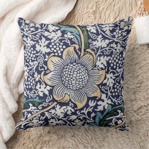 Floral Pattern - William Morris Throw Pillow
