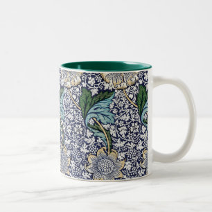 Floral Pattern - William Morris Two-Tone Coffee Mug