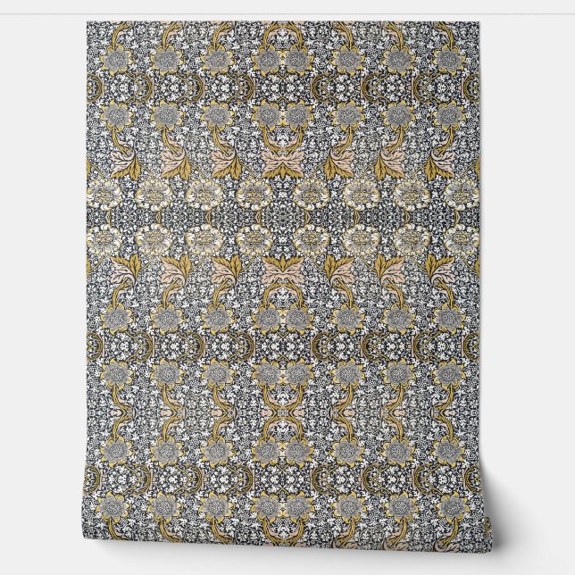 Floral Pattern - William Morris Wallpaper (Unrolling)