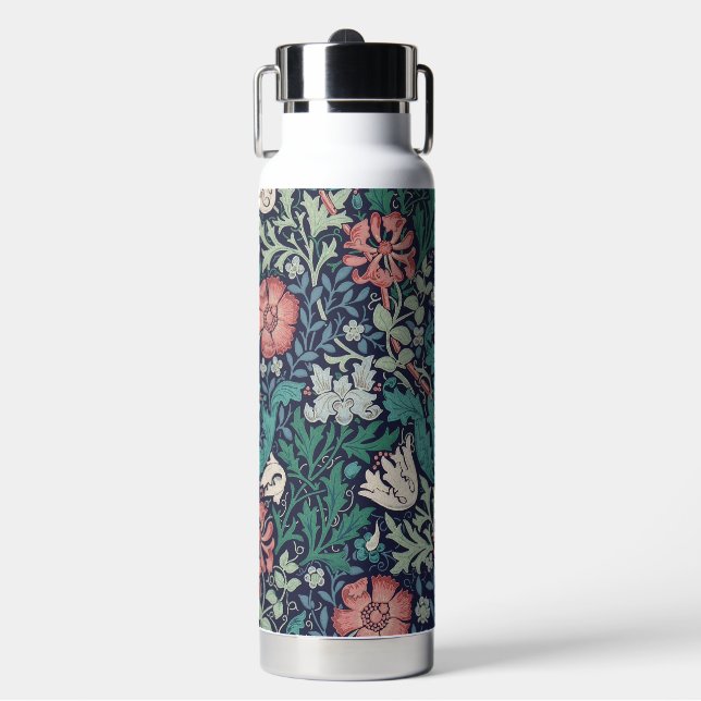 Floral Pattern, William Morris Water Bottle (Front)