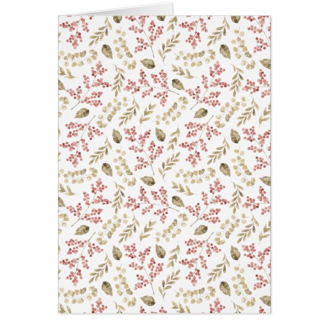 Floral pattern with berries (Front)