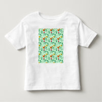Floral pattern with coloured rose flowers