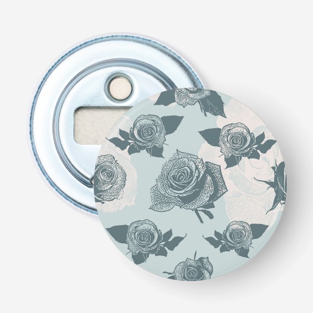Floral pattern with rose bottle opener (Front)