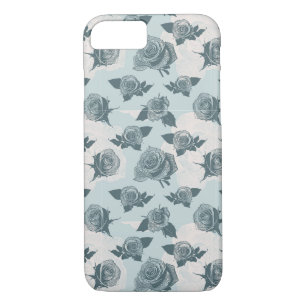 Floral pattern with rose Case-Mate iPhone case