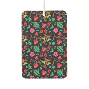 Floral Pattern With Smooth Colour Background-45673 Air Freshener