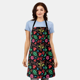 Floral Pattern With Smooth Colour Background-45673 Apron