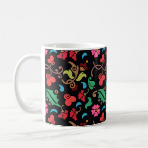 Floral Pattern With Smooth Colour Background-45673 Coffee Mug