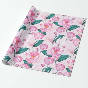 Floral pattern wrapping paper