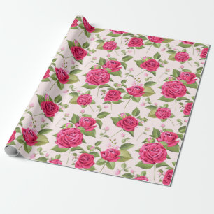 Floral pattern wrapping paper