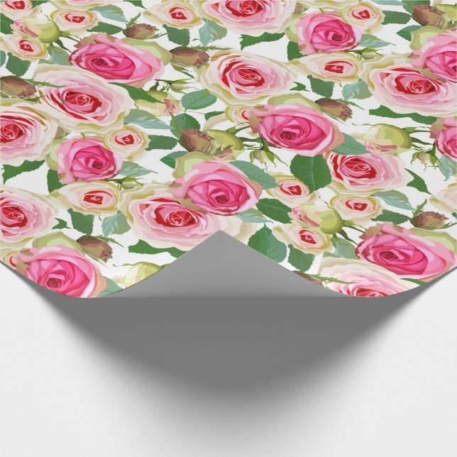 Floral pattern wrapping paper (Corner)