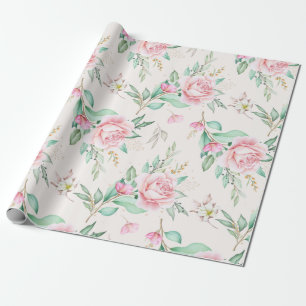 Floral pattern wrapping paper