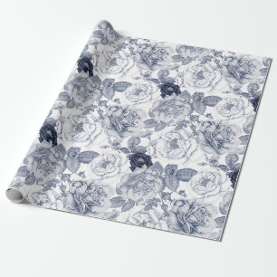 Floral pattern wrapping paper