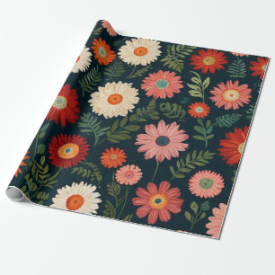 Floral Pattern Wrapping Paper