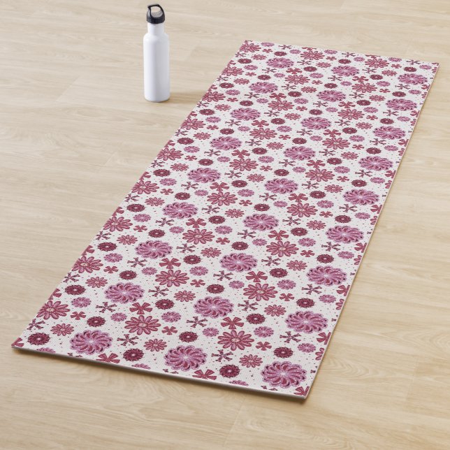 Floral pattern yoga mat (In Situ)