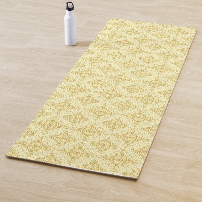 Floral pattern yoga mat (In Situ)