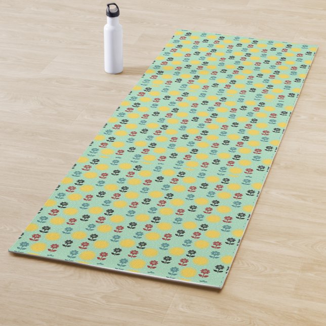 Floral pattern yoga mat (In Situ)