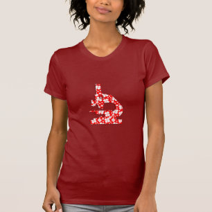 Floral Patterned Microsope T-Shirt