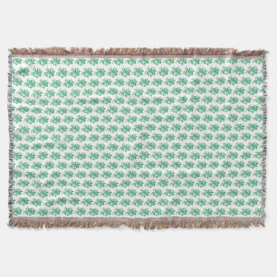 Floral patterned throw blanket