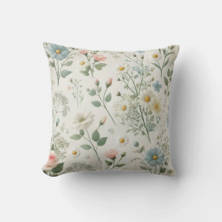 Floral Patterns Throw Pillow