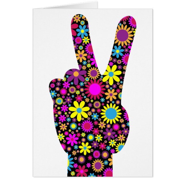 FLORAL PEACE HAND SIGN (Front)