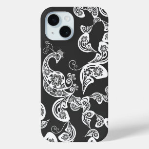 Floral Peacock Boho Vintage Artistic Deco Casing iPhone 15 Case