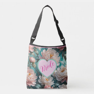 Floral Peonies multi Print Bride Tote Bag