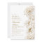 Floral Peonies White Golden Elegant Bridal Shower