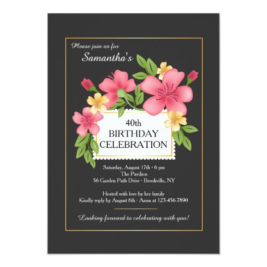 Floral Perfection Invitation