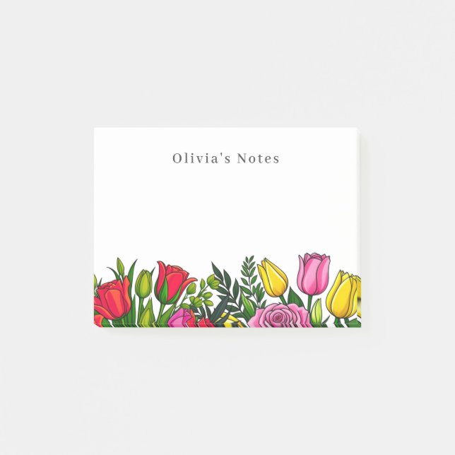 Floral Personal Notes (Front)