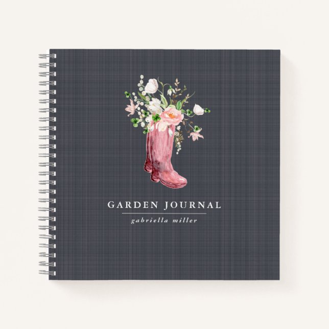 Floral Personalized Gardening Journal (Front)