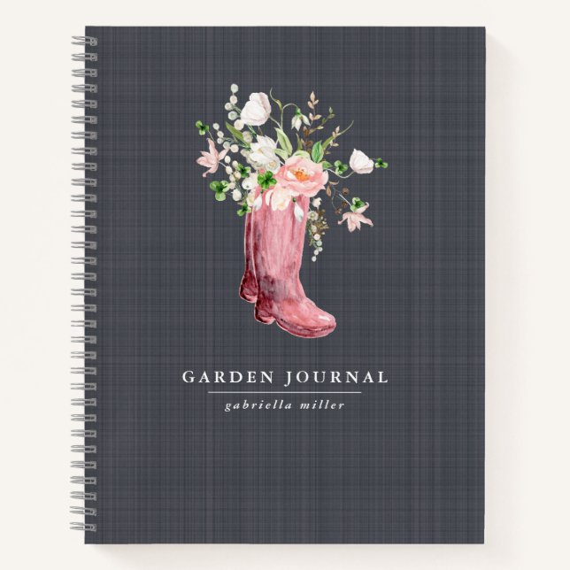 Floral Personalized Gardening Journal (Front)