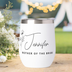 Floral Personalized Mother of the Bride Groom 