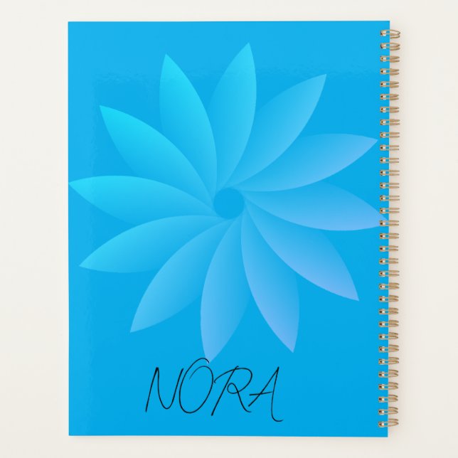 Floral  Personalized Planner (Back)