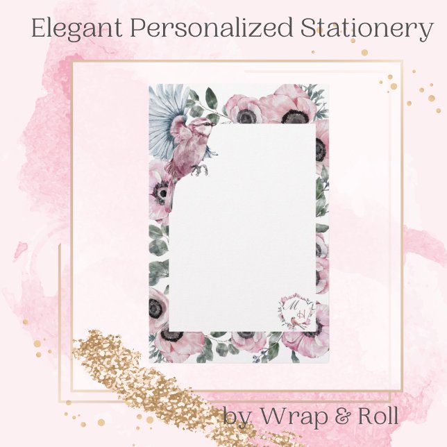 Floral Personalized Stationery (Creator Uploaded)