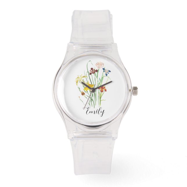 Floral Personalized  Watch (Front)