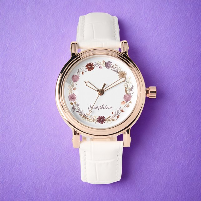 Floral Personalized Watch (Creator Uploaded)