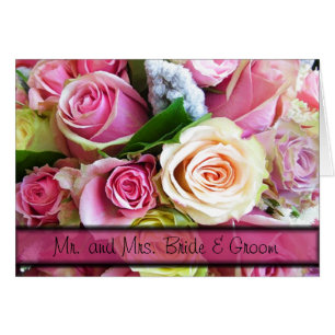 Floral Personalized Wedding Note Cards”