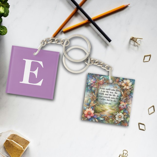 Floral Personnalisé Monogramme Inspiration Christi (Créateur téléchargé)