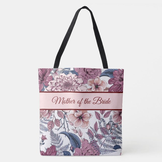 Floral personnalisé sur tout le Sac fourre-tout d' (Devant)