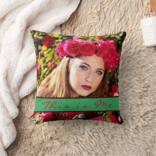 Floral Petal Spring Red Pink Flora Throw Pillow
