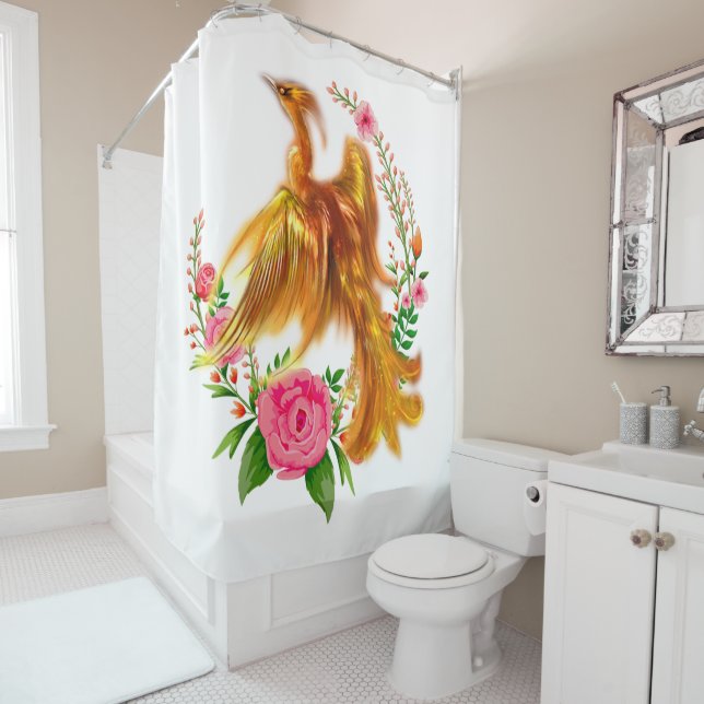 Floral Phoenix Rises From The Fiery Ashes Fantasy  (In Situ)