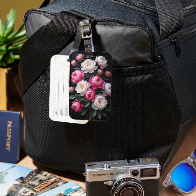 Floral phone cover luggage tag (Front & Back)