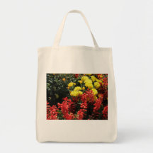 Floral photo art print cloth tote bag