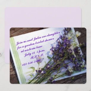 Floral Photo Bridal Shower Invitation